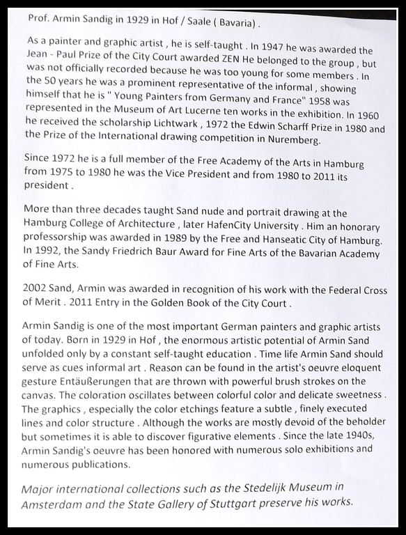 Prof. Armin Sandig - 3x gesigneerde litho – 1984 kopen? Bied vanaf 1!