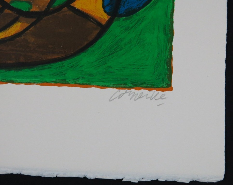 Corneille: Zeefdruk, Z.T. poes en vogel kopen? Bied vanaf 100!