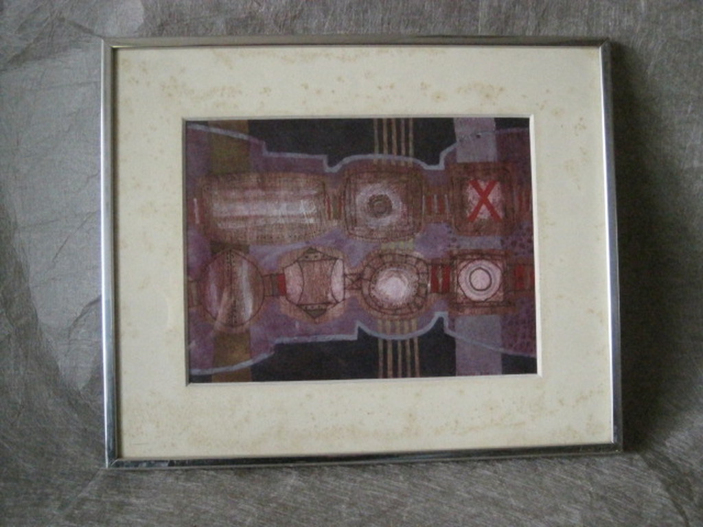 Anthony Russell - tribal African artist - gemengde techniek - gesigneerd  kopen? Bied vanaf 1!