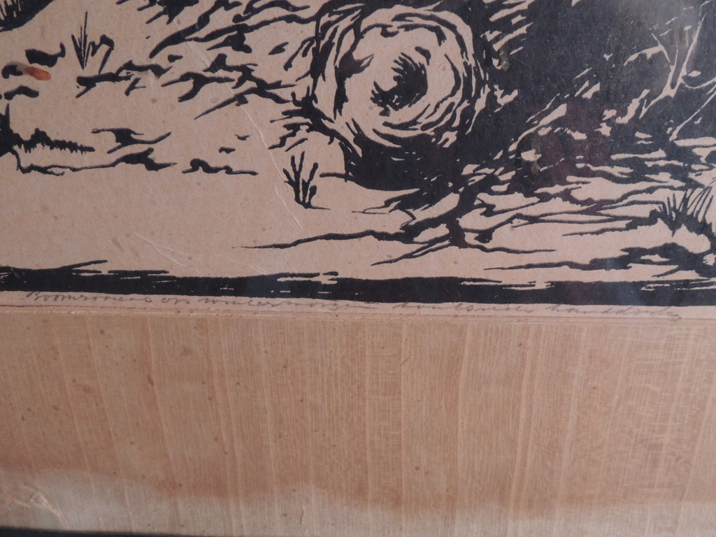 Ed Jeska. Orgineel Werk: Bomen Rooien op Wintermorgen. Gesigneerd kopen? Bied vanaf 10!