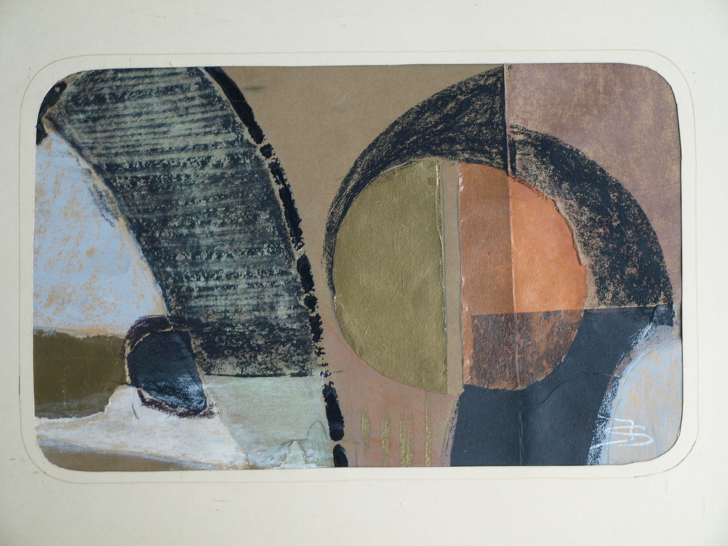 Josje Smit : Gemengde techniek , Abstract 1 – gesigneerd – ca 1970 kopen? Bied vanaf 1!