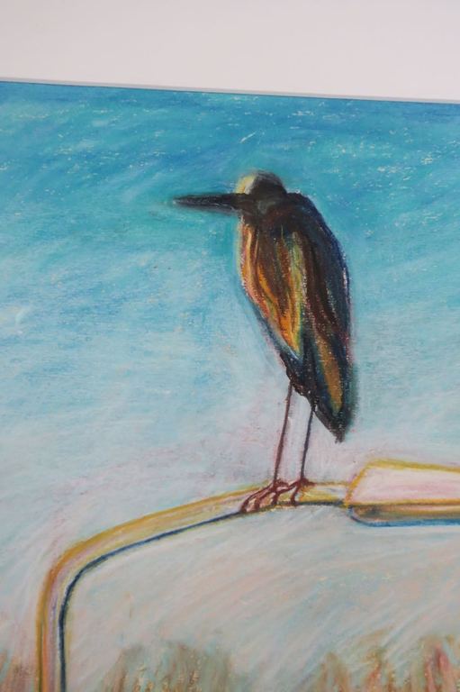 Arien van Waterland: Krijttekening, Zonder titel II - Ingelijst kopen? Bied vanaf 1!