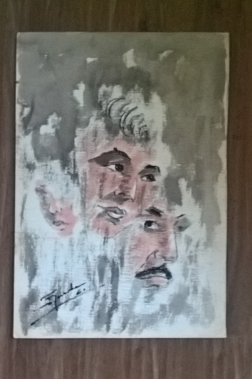 Willem Jurcka, tekening, vader, moeder. kind kopen? Bied vanaf 25!