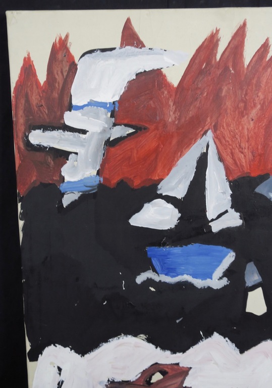 Maarten Ploeg: Acryl op papier op doek, Z.T. (Dolfijn) kopen? Bied vanaf 1!
