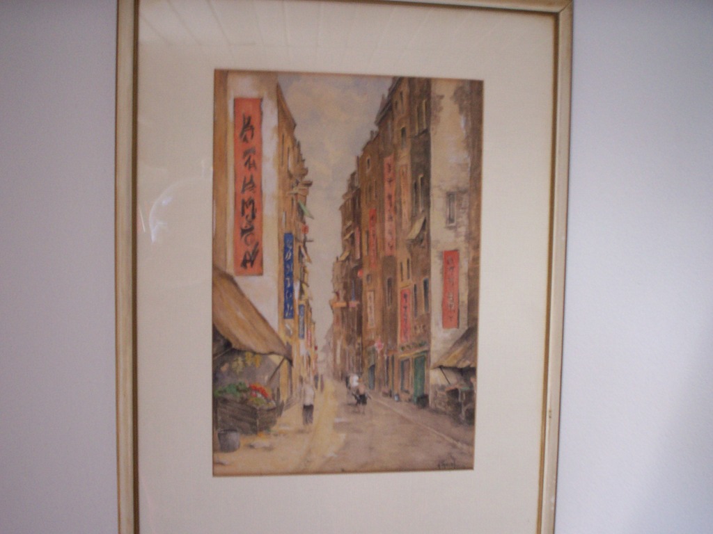 G.M. Tamson: Aquarel,China-Town kopen? Bied vanaf 95!