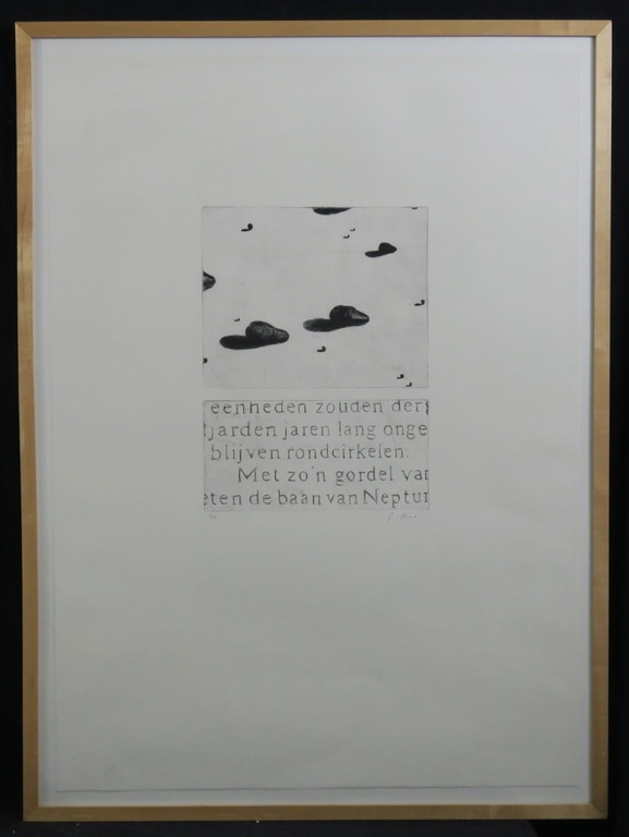 Gijs van Noort: Ets, De baan - Ingelijst (Groot) verkocht voor € 35!