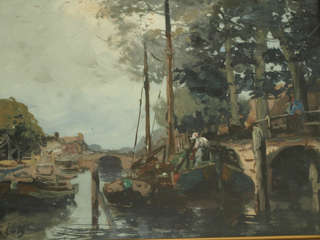 Adriaan Terhell (1863-1949) – Gouache – Gesigneerd – Ingelijst - 44 x 33 cm kopen? Bied vanaf 100!