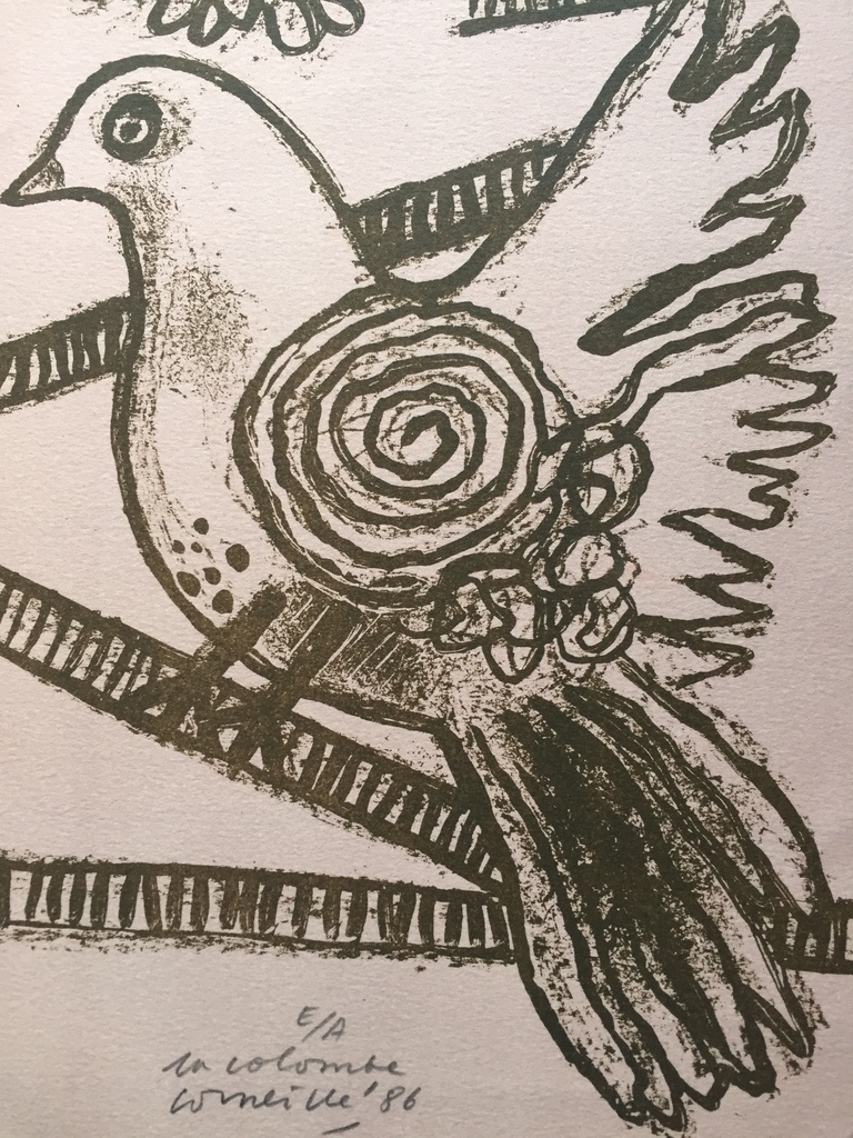 CORNEILLE ( COBRA ) EA zeefdruk 1986 in colombe kopen? Bied vanaf 1!