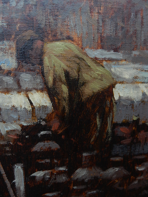 onbekende kunstschilder, impressionistisch ,groot werk, 88x108 kopen? Bied vanaf 150!