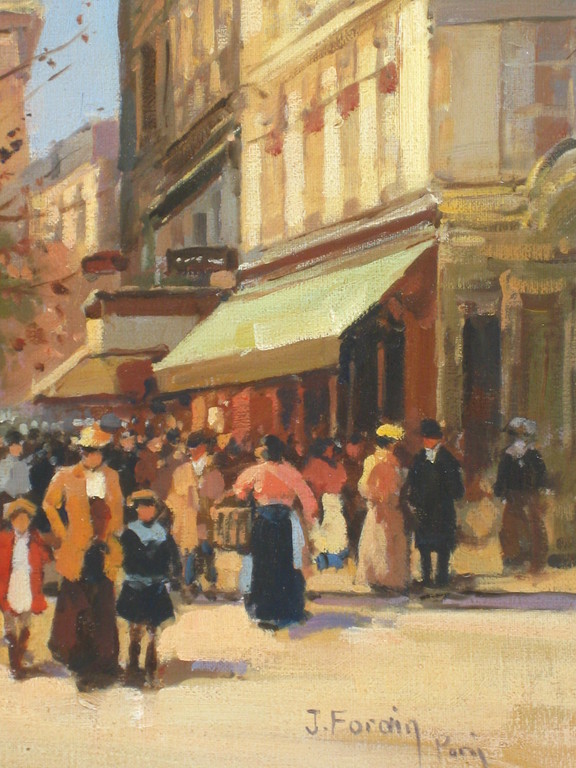 Jean Forain (1947-). Marouflage. Parijs. kopen? Bied vanaf 125!