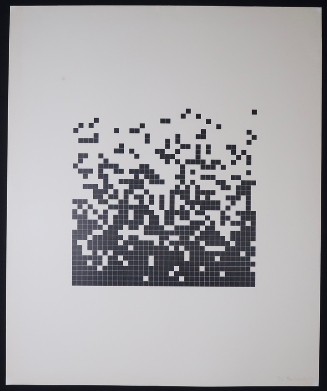 Peter Schmidt: Zeefdruk, Abstracte compositie kopen? Bied vanaf 1!