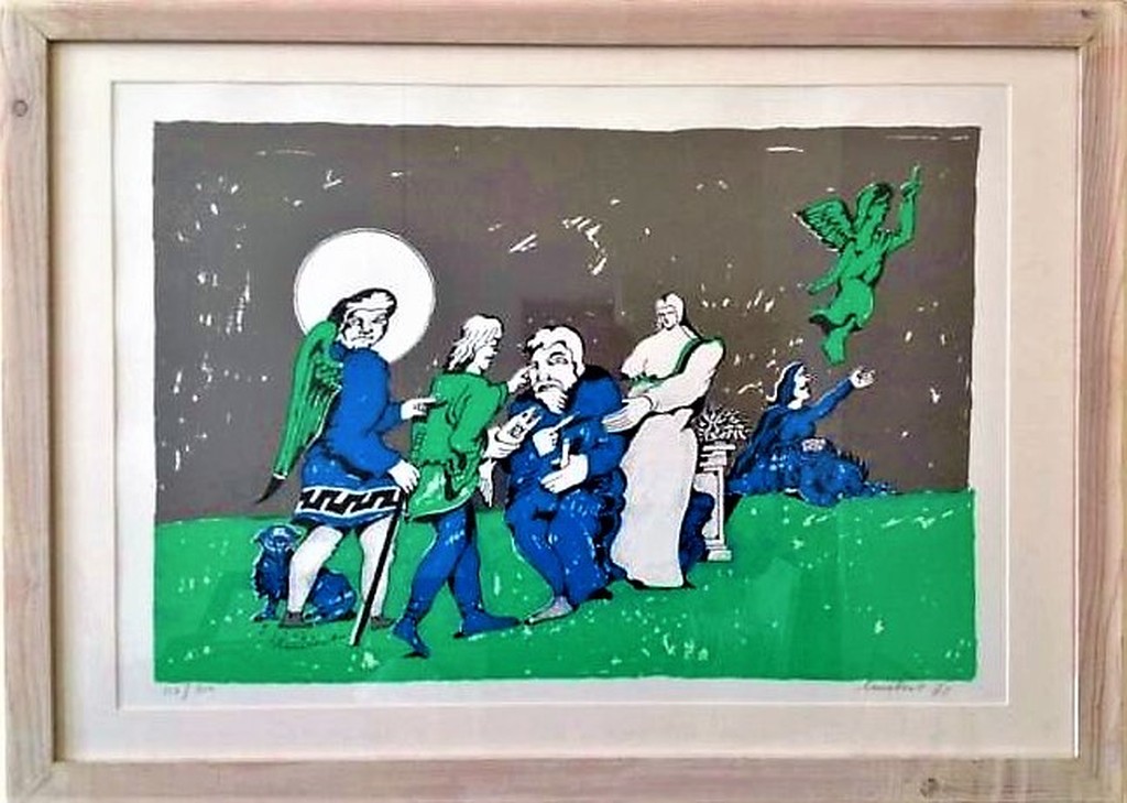 Lucebert, En hij opende hem de ogen, INGELIJST verkocht voor € 159!