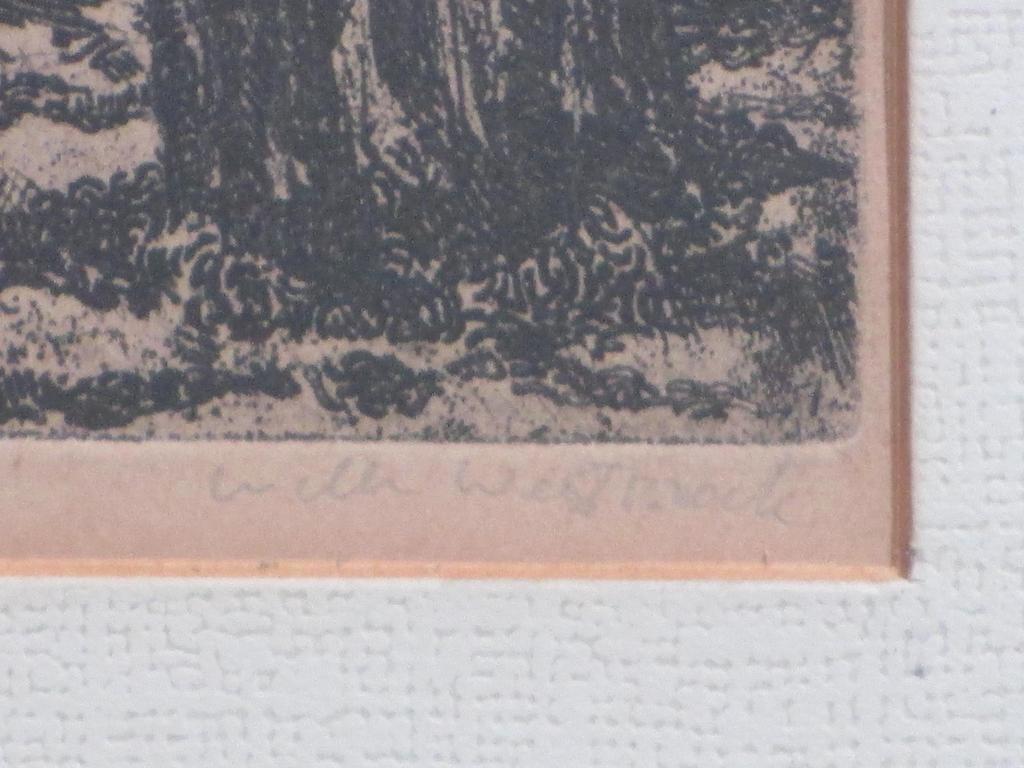 Willem Westbroek, Landschap in Rhoon, Ets 1948 kopen? Bied vanaf 45!