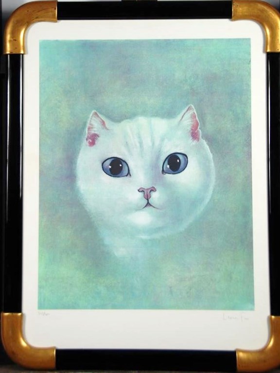 FINI LEONORE ZEER  MOOIE LITHO "POES" kopen? Bied vanaf 125!