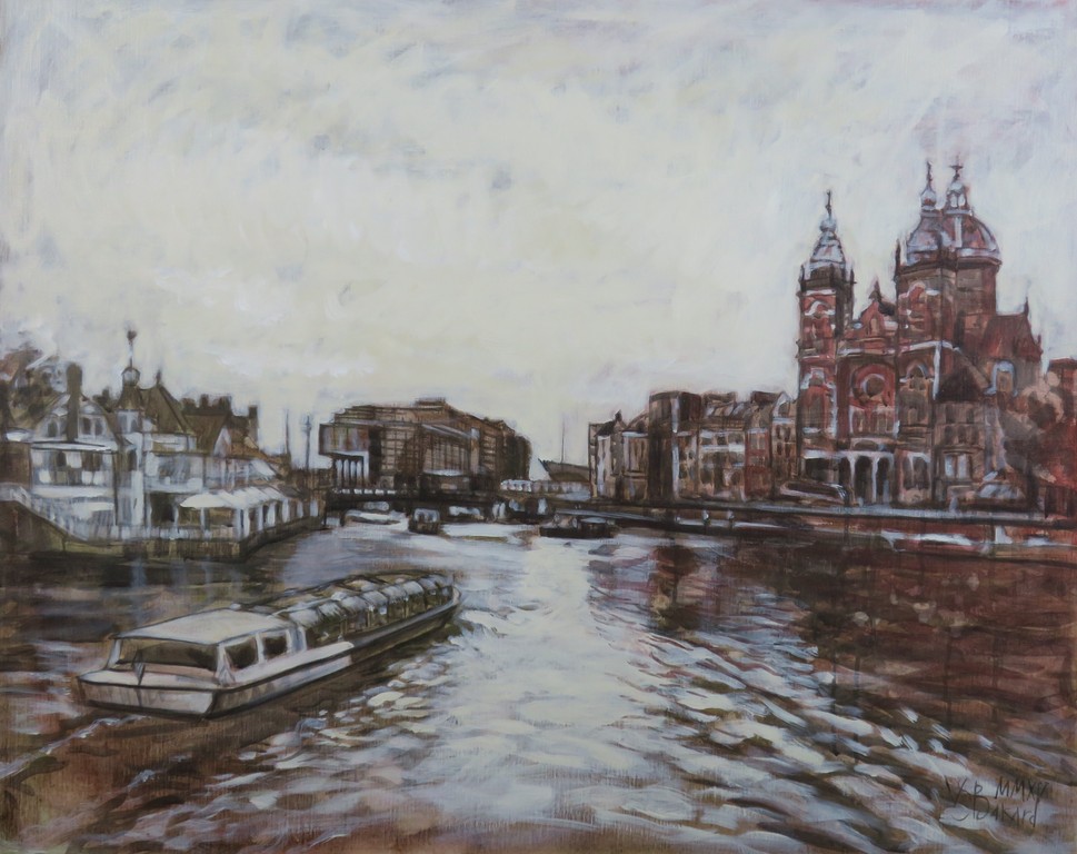 Valentin Bakardjiev: Olieverf op doek, Double Tree - Amsterdam kopen? Bied vanaf 150!