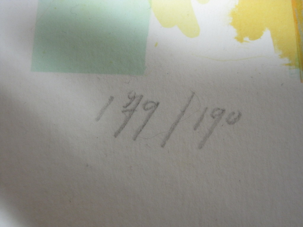 Groot abstract figuratief gesigneerde Litho "Venice 87" van Richard Smeets 1955- kopen? Bied vanaf 1!