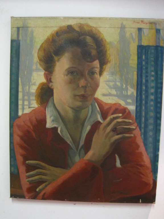 Toon Pluijmers 1944 olieverf "vrouw voor raam Hemonystraat Amsterdam"  kopen? Bied vanaf 1!