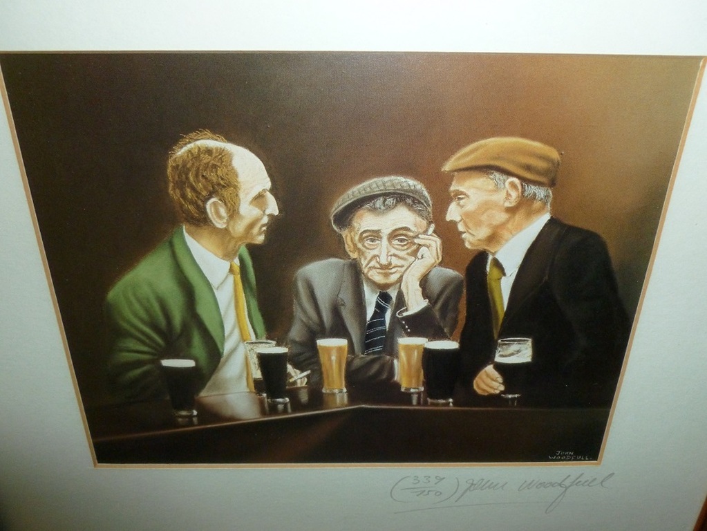 Litho,getiteld / doubling up / van de Ierse kunstenaar John Woodfull. kopen? Bied vanaf 35!