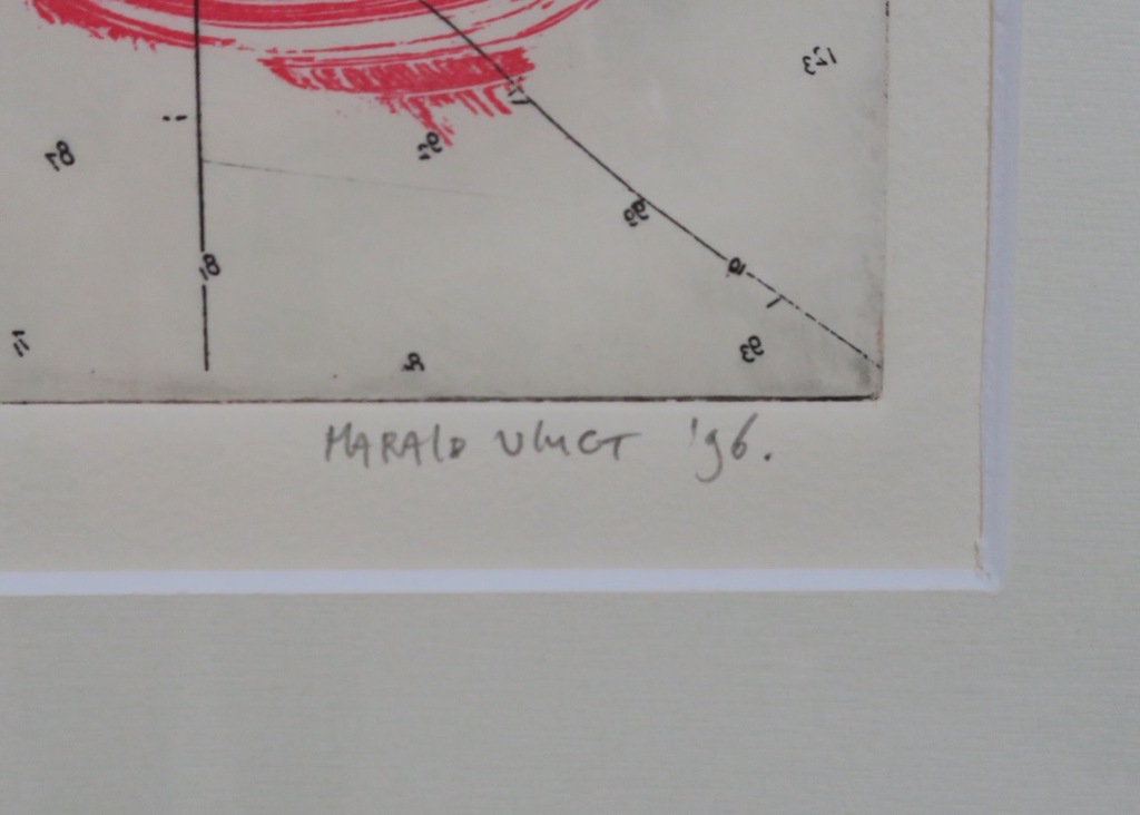 Harald Vlugt: Ets, Pick up his pieces - Ingelijst kopen? Bied vanaf 35!