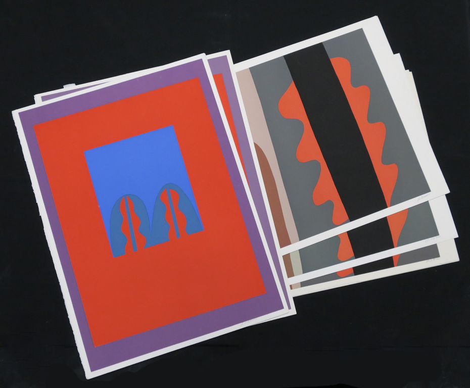Lot van 15 werken van: Johan Haanstra: Zeefdruk, Z.T. 1 en Z.T. 2 verkocht voor € 265!