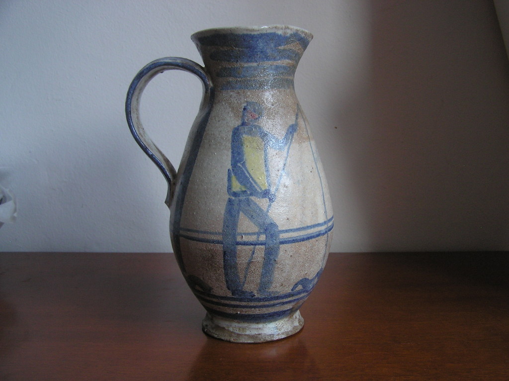 Grote Art Deco Aardewerken kan "Fishermen" kopen? Bied vanaf 28!