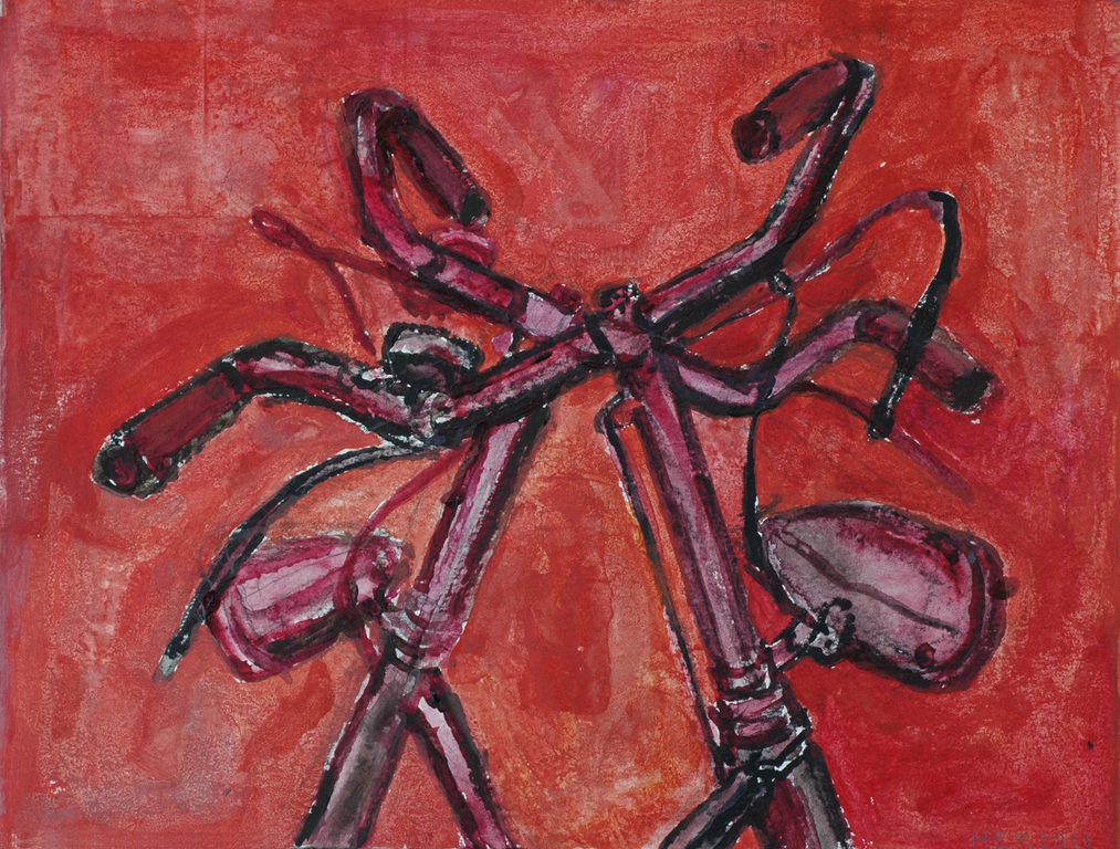 Hans Ebeling Koning, verf op papier, de dames kopen? Bied vanaf 50!