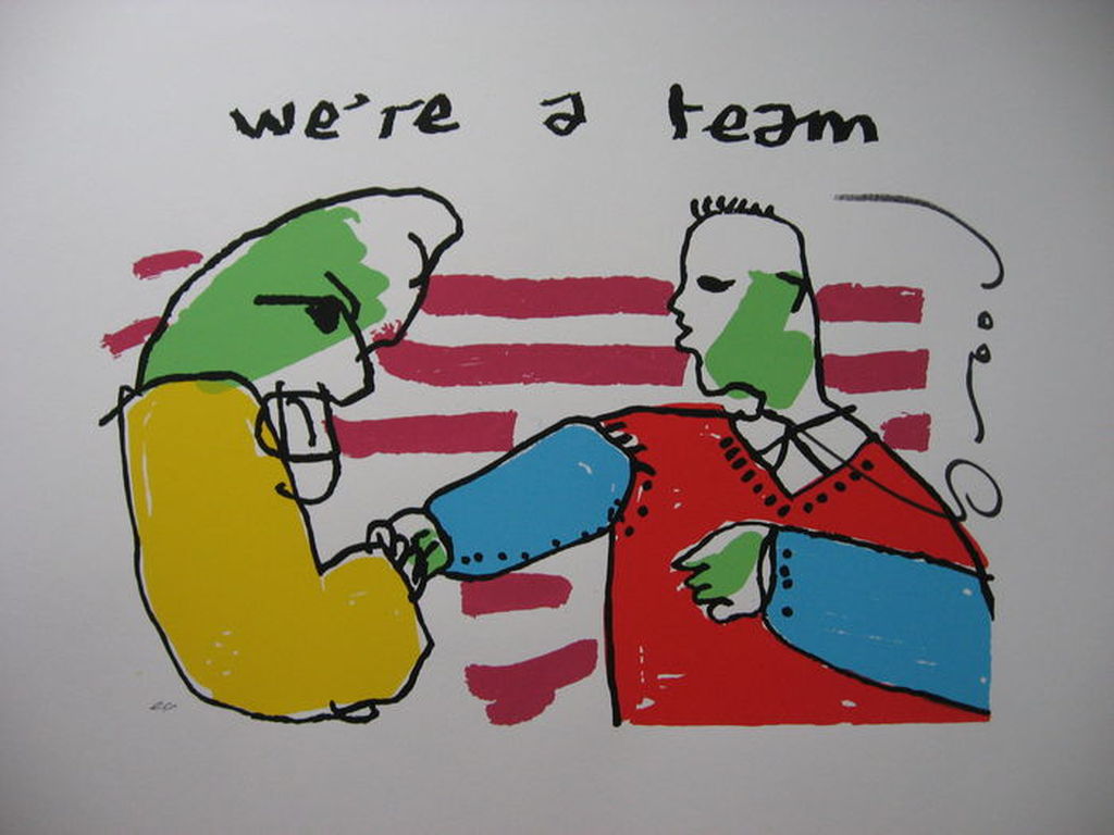 Herman Brood: Zeefdruk - 'We're a team' - E.A exemplaar kopen? Bied vanaf 129!