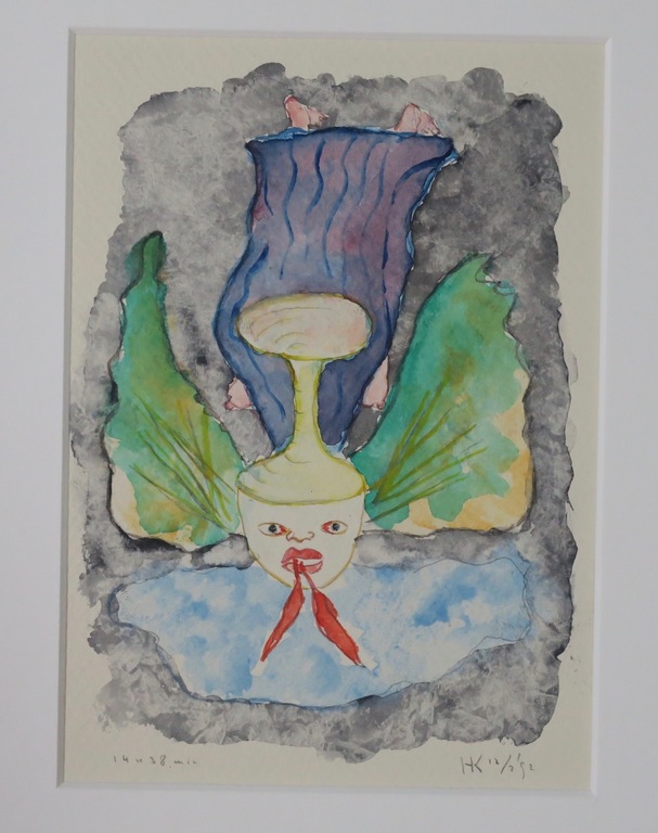 Hans Kuijs: Aquarel, Fantasie figuur kopen? Bied vanaf 1!