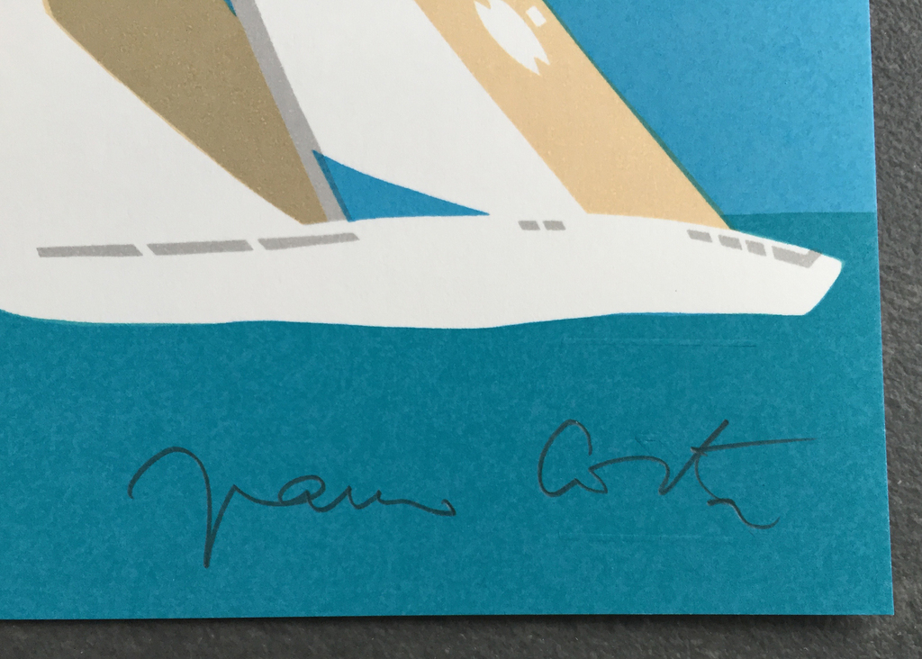 Franco Costa - Ready About - gesigneerde zeefdruk - E/A - 1987 kopen? Bied vanaf 30!