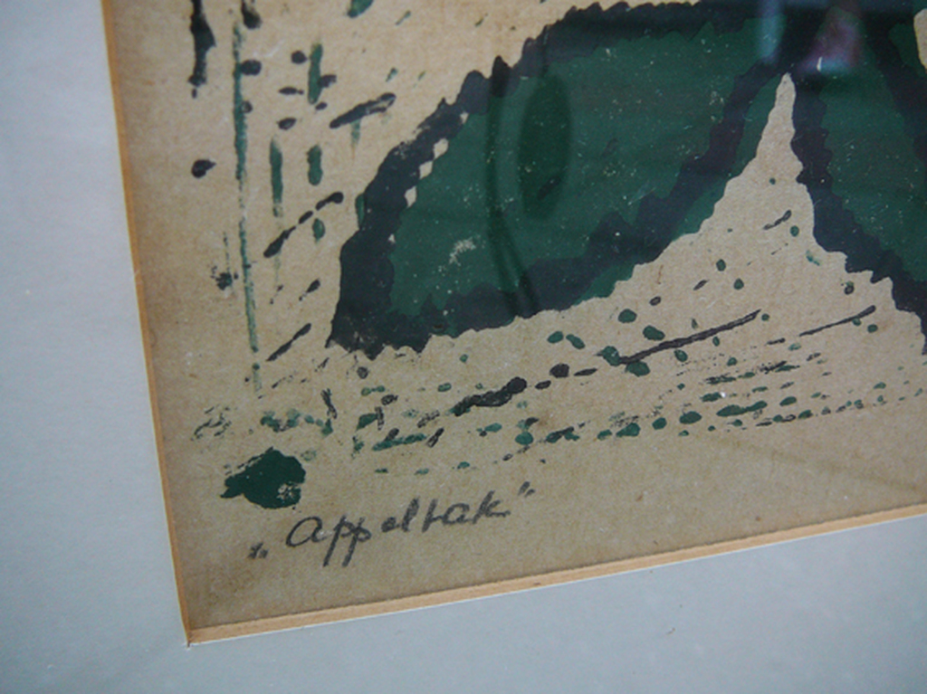 Jeanne Bieruma Oosting: 'Appeltak' -linoleumsnede- kopen? Bied vanaf 145!