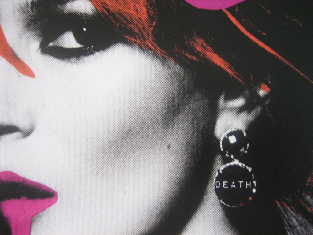 DEATH NYC Limited Edition Art print Graffiti Signed "Kate Moss " Rare 2012 kopen? Bied vanaf 1!