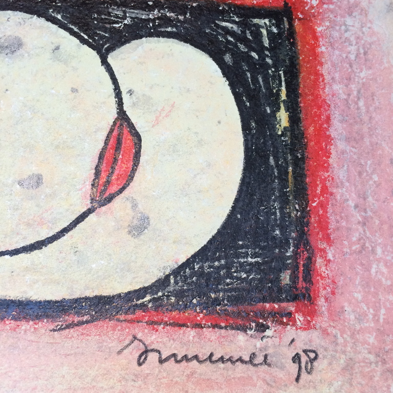 Hans Innemee, zeefdruk op handgeschept papier, titel: La nude apres kopen? Bied vanaf 35!