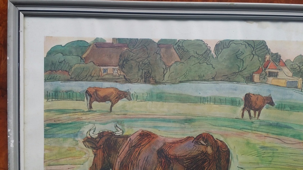 Onbekend, Zeefdruk, Koeien in de wei kopen? Bied vanaf 29!