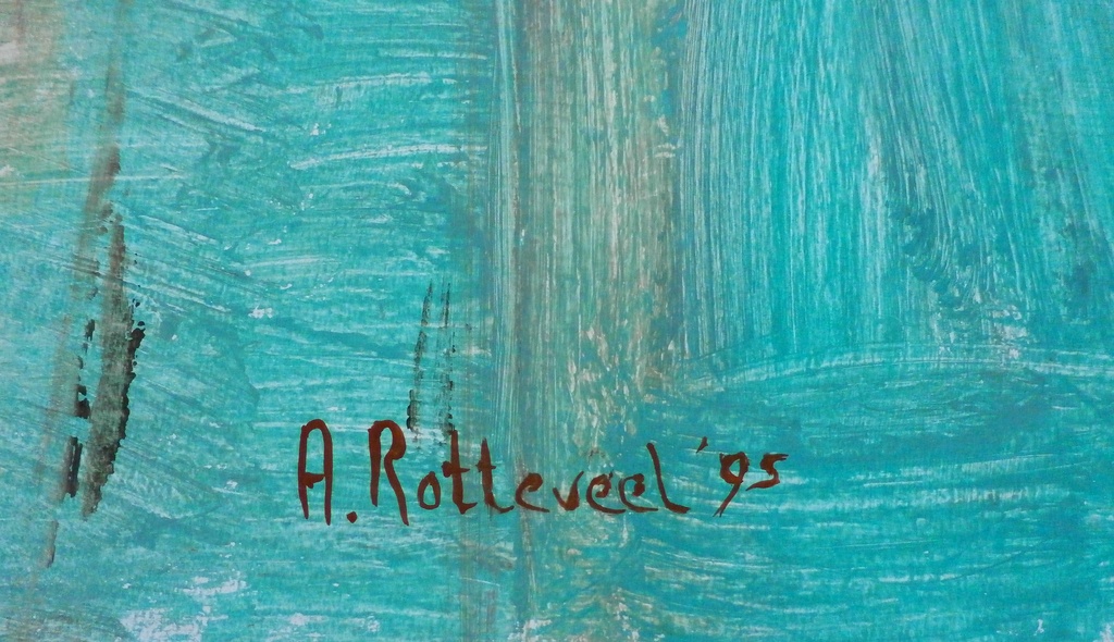 Ans Rotteveel (Ans Spoelder) - acrylverf op papier - 1995 kopen? Bied vanaf 75!