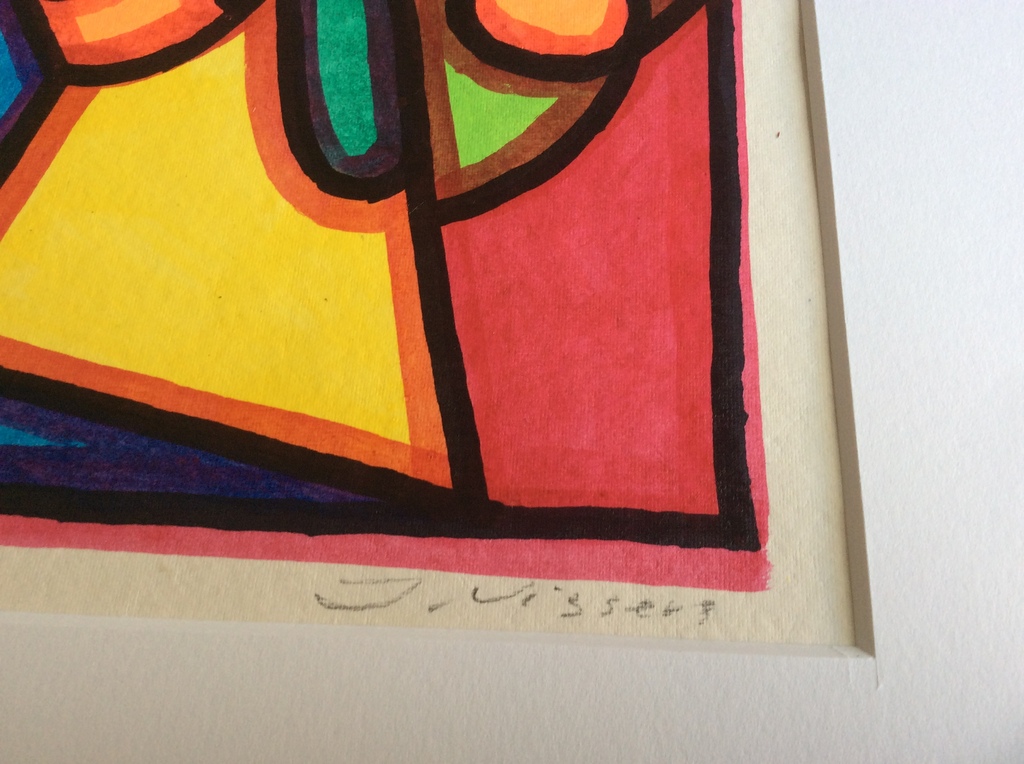 Jack Vissers, acryl op papier kopen? Bied vanaf 1!