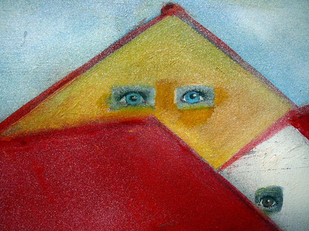 'Het Boze Oog' -olieverf / 1988- kopen? Bied vanaf 75!