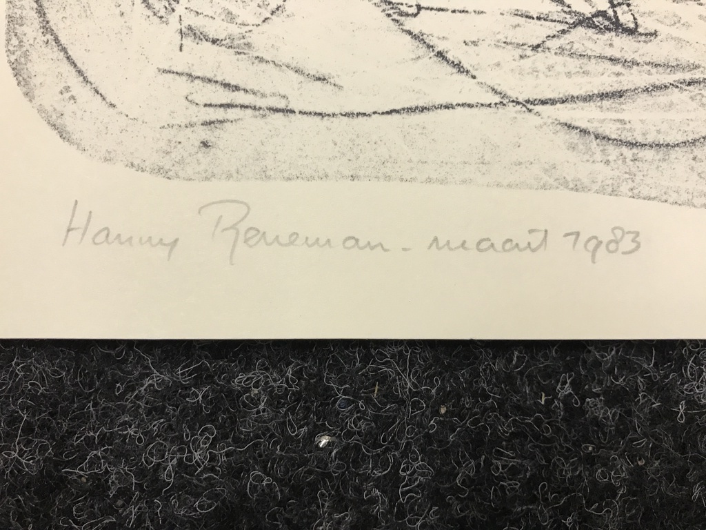 Hannie Reneman 2 x litho 1983 eigen drukken. kopen? Bied vanaf 1!