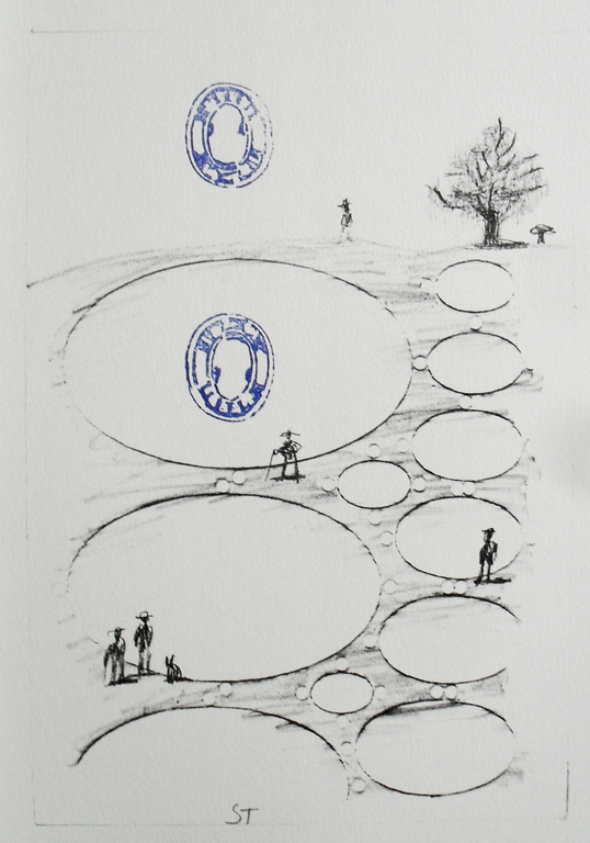 Saul Steinberg: Litho, All except you, 1983 kopen? Bied vanaf 1!