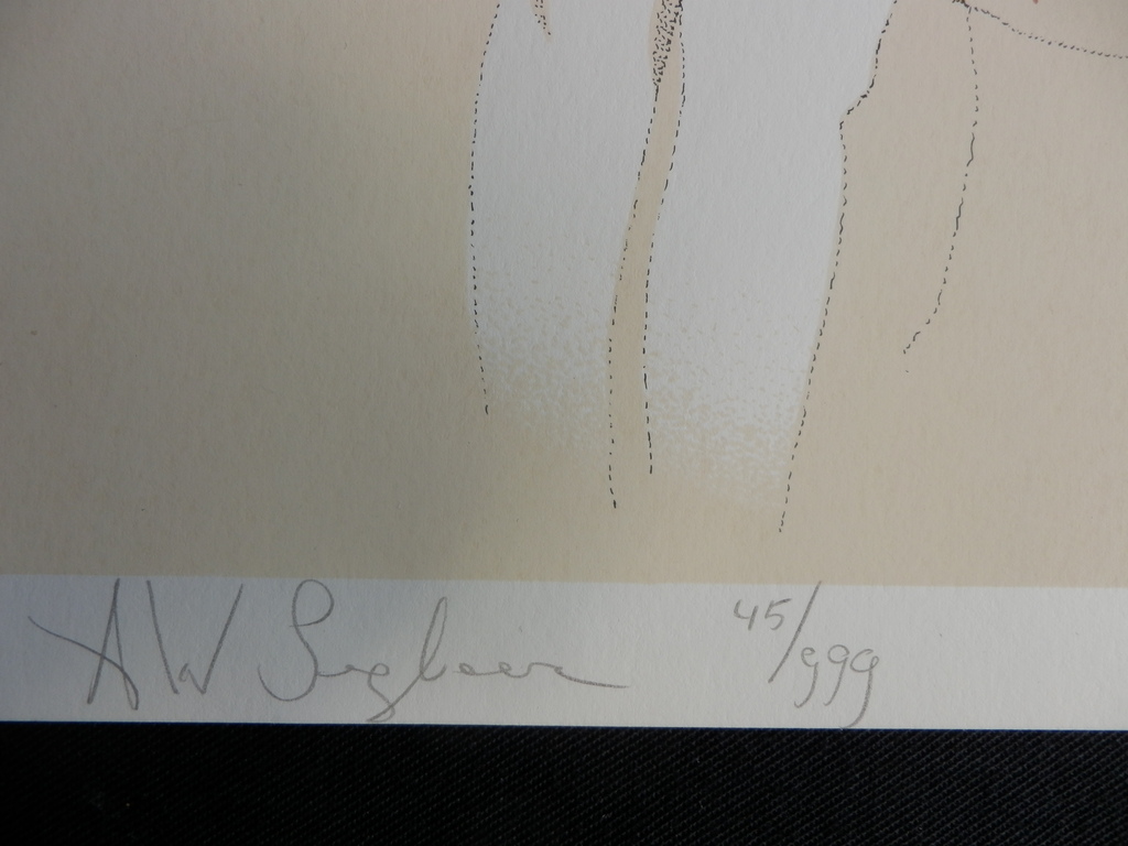 HENK SEGBOER   Zeefdruk  DE OMHELZING   Handgesigneerd uit 1987 kopen? Bied vanaf 1!