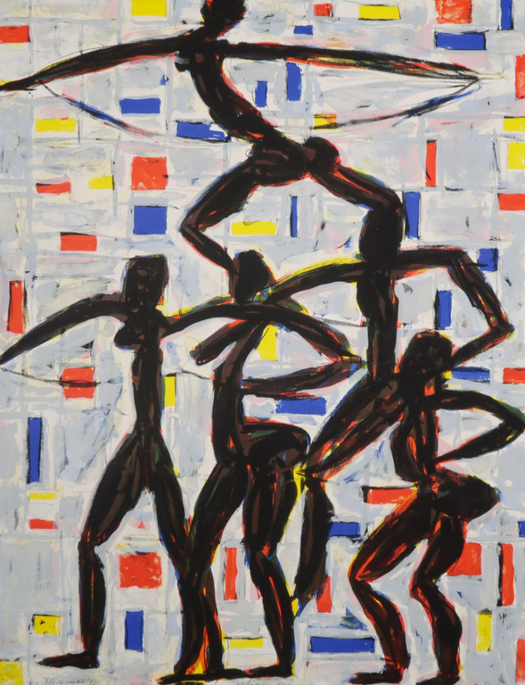 Alphons Freijmuth: Litho, Nubische Dans verkocht voor € 40!