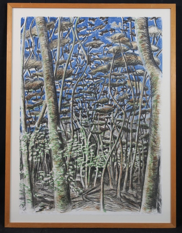 Jacobien de Rooij: Litho, Entre chien et loup - Ingelijst verkocht voor € 70!