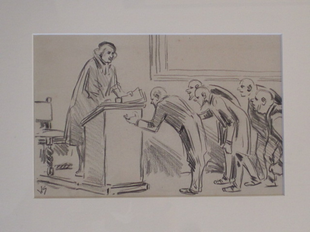 Willy Sluiter 1873-1949 tekening "zoals u wenst" gesigneerd ca 1920 verkocht voor € 70!