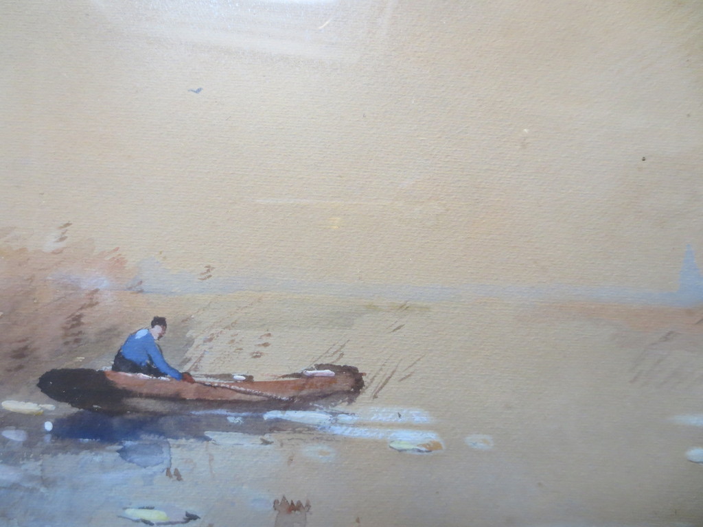 Aris Knikker - Aris Knikker (1887-1962) Aquarel Polderlandschap. kopen? Bied vanaf 40!