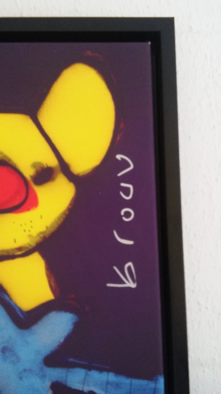 Herman Brood Beertje zeefdruk op linnen ingelijst kopen? Bied vanaf 400!