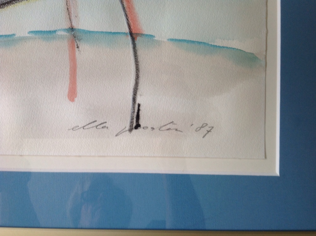 Ella Joosten , aquarel op papier,  z.t. 1987 kopen? Bied vanaf 50!