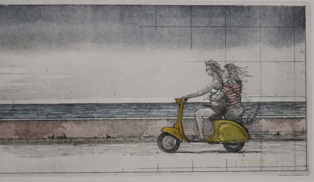 Rolf Weijburg: Ets en aquatint, The travellers - Ingelijst kopen? Bied vanaf 60!