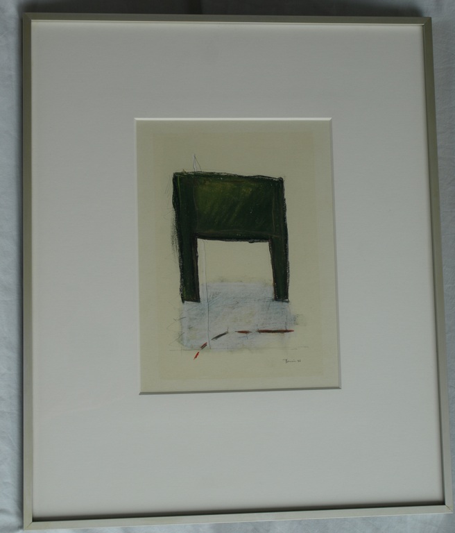 Jet Rotmans : Pastelkrijt – Zonder titel – gesigneerd – Ingelijst - 1988 kopen? Bied vanaf 40!