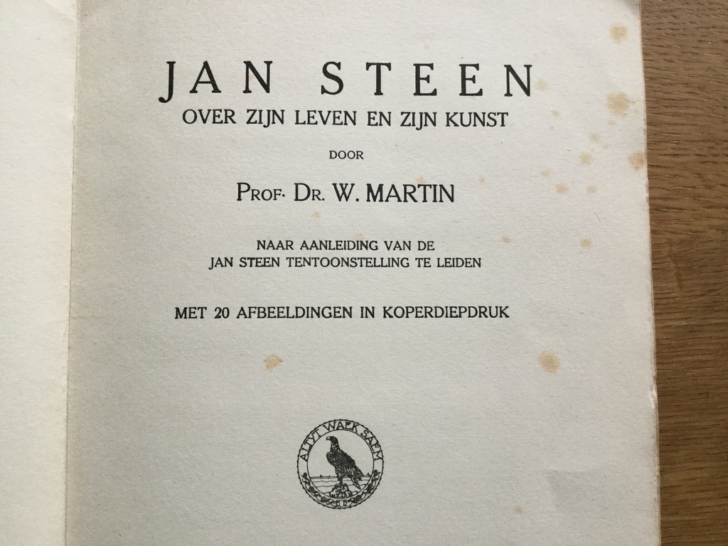 Gelegenheidsgeschrift Jan Steen met 20 afbeeldingen in koperdiepdruk, 1926  kopen? Bied vanaf 1!