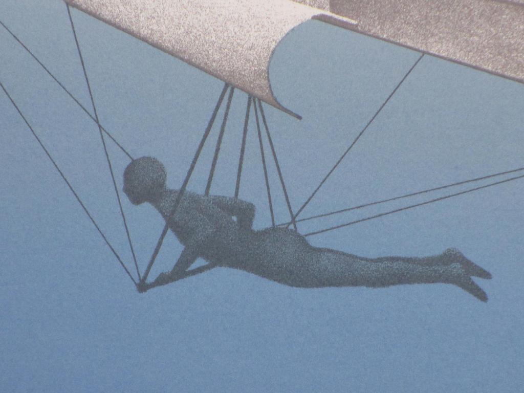 Jean-Paul Vroom, Hangglider, Zeefdruk 1981 kopen? Bied vanaf 55!