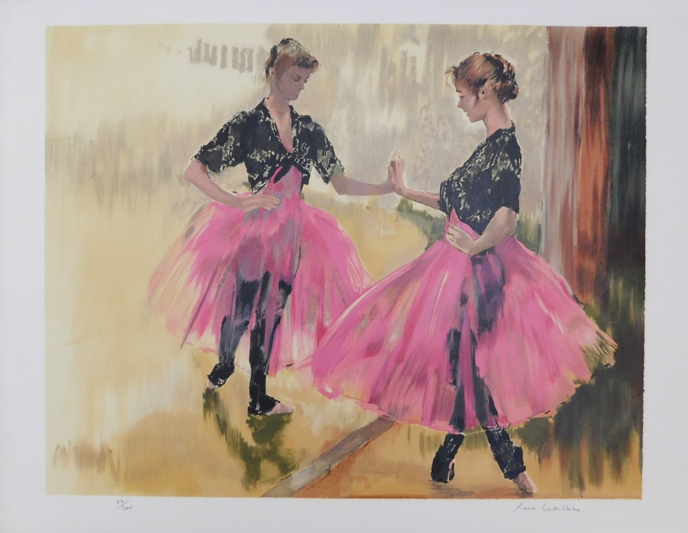 Pierre Letellier - Kleurenlitho - Ballerinas kopen? Bied vanaf 25!